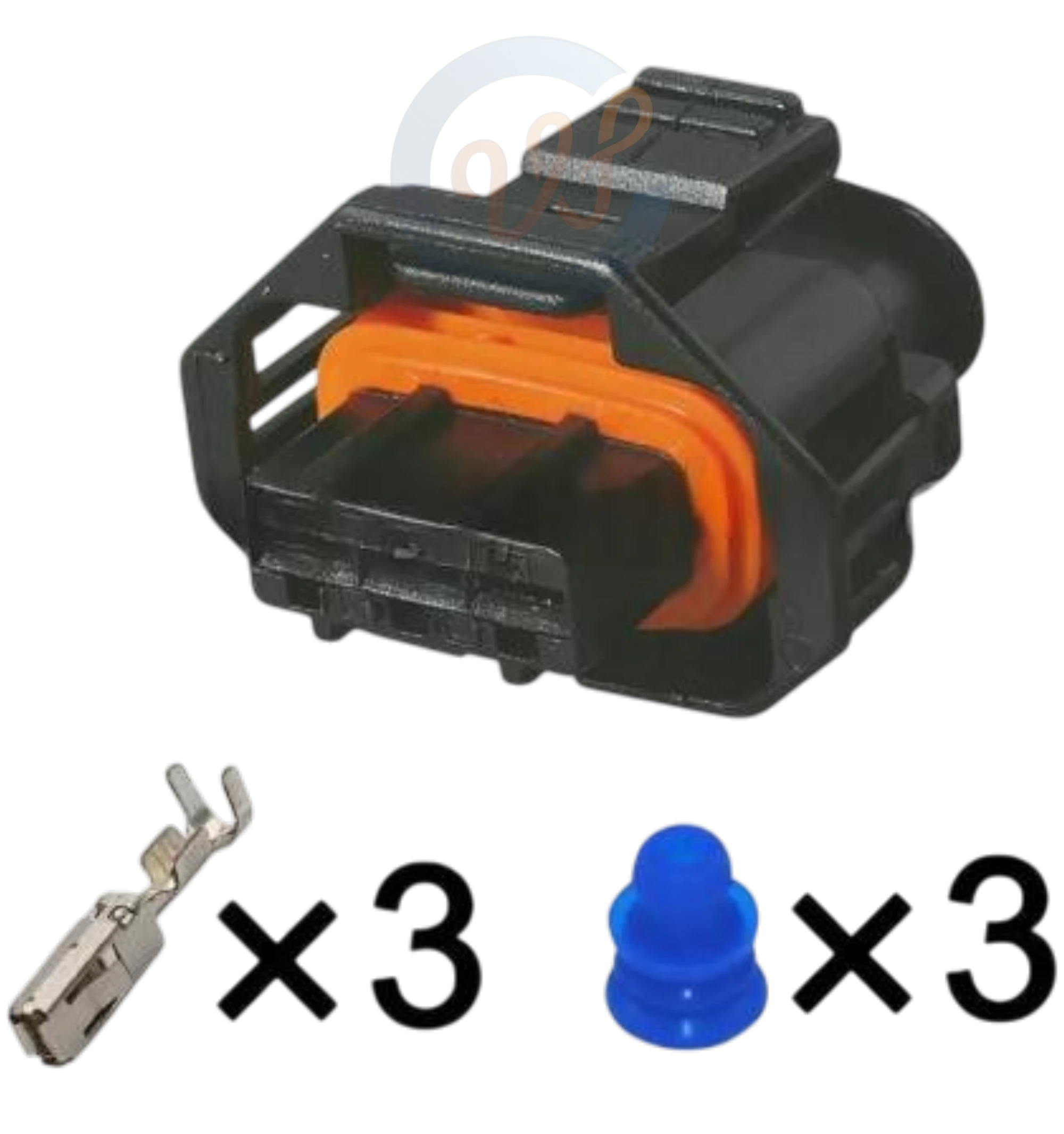 Giắc điện 3P - cảm biến áp rail