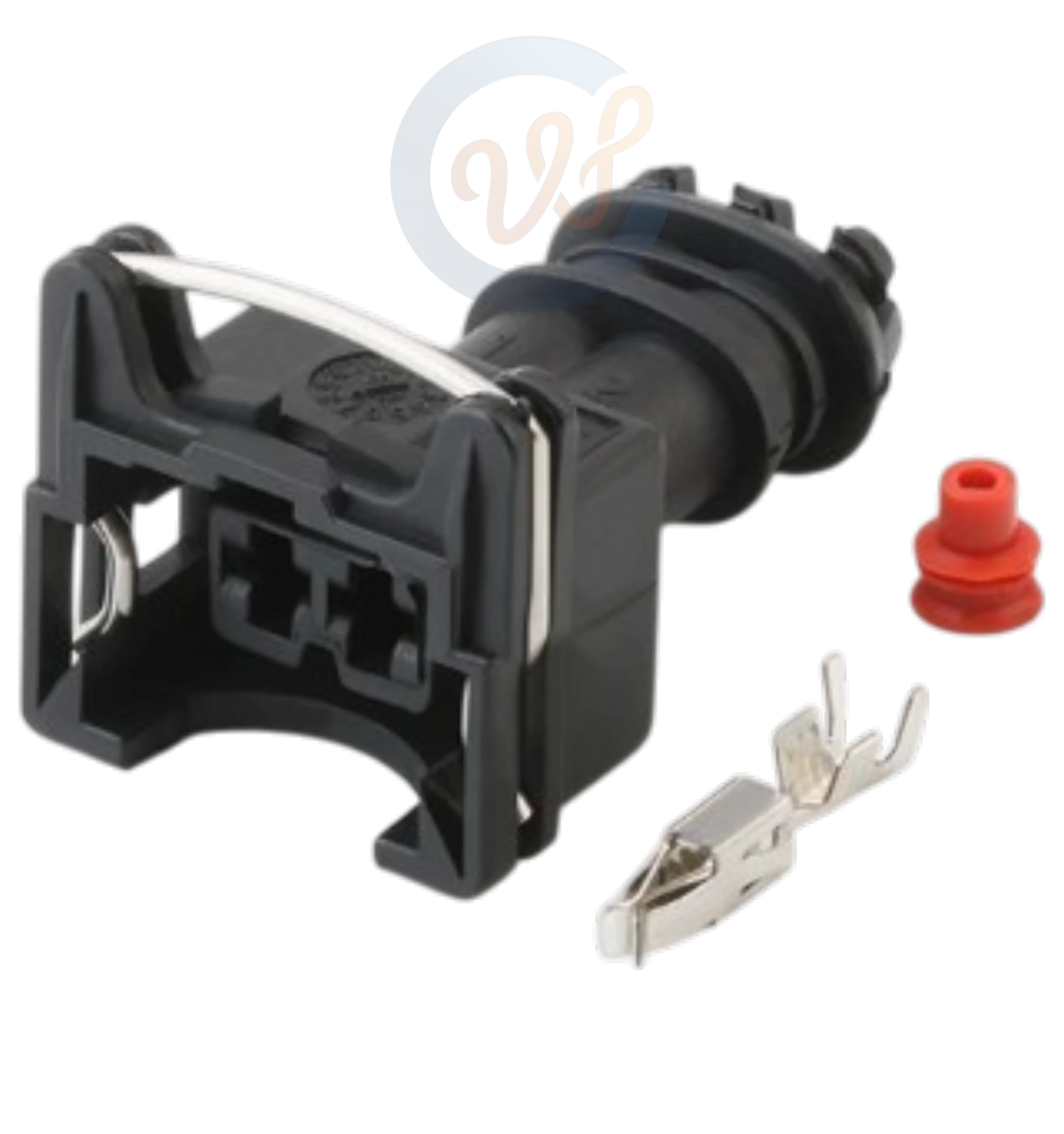 Giắc điện 2P - đèn,kim phun nhiên liệu xe tải, giắc van bơm thủy lực Doosan DX140